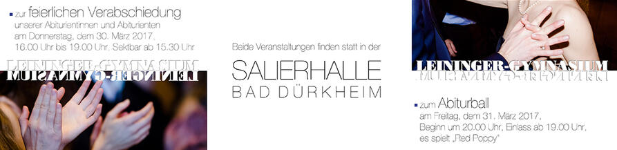 Einladung zu den Abiturfeiern 2017